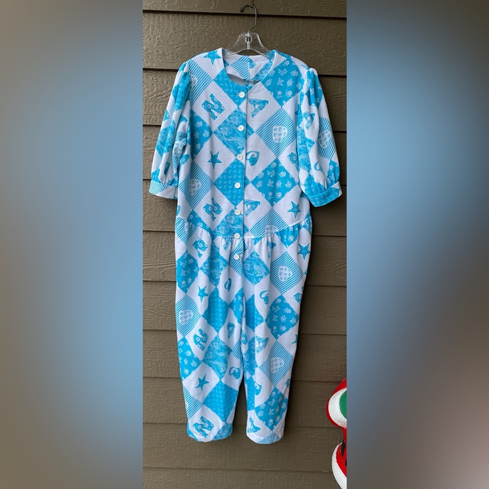 VINTAGE Women’s Handmade Cropped Overall Jumpsuit Romper Winter